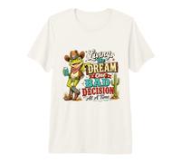 Rana Vaquera Divertida: Vive el Sueño con Humor Camiseta Premium