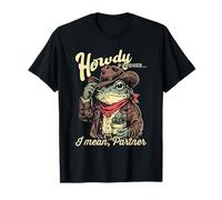 Rana Vaquera Western Howdy Pardner Sapo Retro Animal Country Camiseta