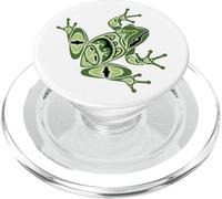 Rana Verde Pacífico Noroeste Nativo Americano Estilo Indio PopSockets PopGrip para MagSafe