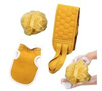 Ranana Limpiador de Espalda para Ducha | Juego de depurador Corporal con Guante de Ducha y Bola de baño con Mango Largo - Juego Completo de Ducha de Limpieza Profunda para niños, Ancianos, Hombres