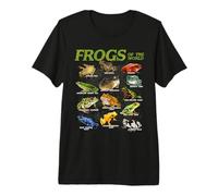Ranas Animales del Mundo Herpetología Educativa Amante de Las Ranas Camiseta Premium