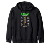 Ranas del Mundo Especies de Ranitas Biología Naturaleza Sudadera con Capucha