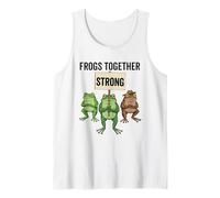 Ranas Juntos Fuerte Divertido protesta Polonia Oregon Democracia Camiseta sin Mangas