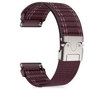 RanBluu Correa Nylon para 20 mm Para Amazfit Active 2 / Amazfit Active/Amazfit GTR Mini/Amazfit GTS 4, Correa de Repuesto de Tejido Elástico, Correa Deportiva para Mujer Hombre (20 mm, Rouge)