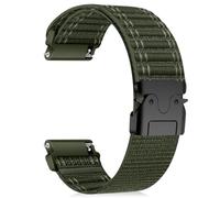 RanBluu Correa Nylon para 20 mm Para Amazfit Active 2 / Amazfit Active/Amazfit GTR Mini/Amazfit GTS 4, Correa de Repuesto de Tejido Elástico, Correa Deportiva para Mujer Hombre (20 mm, Vert)