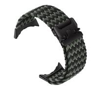RanBluu Correa Nylon para Google Pixel Watch 4/3 41 mm/ 2/1, Correa de Repuesto de Tejido Elástico, Correa Deportiva para Mujer Hombre, Negro & verde