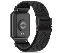 RanBluu Correa Nylon para Xiaomi Redmi Watch 6/Redmi Watch 5/4/Xiaomi Smart Band 10 Pro/9 Pro/8 Pro, Correa de Repuesto de Tejido Elástico, Correa Deportiva para Mujer Hombre, Negro