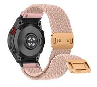 RanBluu QuickFit 20 mm Correa de Nailon Compatibles conGarmin fēnix 8 43 mm/Fenix 7S/7S Pro/6S/6S Pro, Cierre Magnético Correa, Banda de Reemplazo para Garmin Descent Mk3Si, Color del Té con Leche