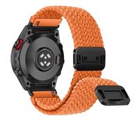 RanBluu QuickFit 20 mm Correa de Nailon Compatibles conGarmin fēnix 8 43 mm/Fenix 7S/7S Pro/6S/6S Pro, Cierre Magnético Correa, Banda de Reemplazo para Garmin Descent Mk3Si, Color Naranja