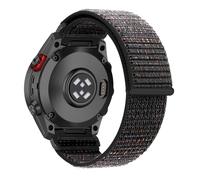 RanBluu QuickFit 26mm Correa de Nailon para Garmin Fenix 8 Pro 51mm/7X/6X | Banda de Reemplazo para Garmin Quatix 8/Tactix 8/fēnix 8/Enduro 3/Descent Mk3i/Fenix 7X Pro/5X, Repuesto Correa, Negro&Rojo