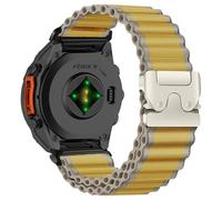 RanBluu QuickFit 26mm Correa de Nailon para Garmin Fenix 8 Pro 51mm/Tactix 8/Quatix 8/fēnix 8 51mm/Enduro 3/Fenix 7X/6X, Correa de Elástico, Banda de Reemplazo para Garmin Descent Mk3i, Trigo