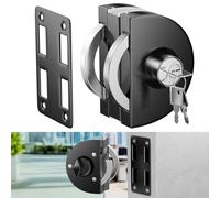 Ranbo Cerradura para Puerta Corredera de Cristal, Negro