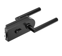 Ranbo Cerradura para Puerta de Cristal sin Marco, Negro Mate