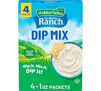 Ranch Dipping Sauce Mix, Thick & Creamy Ranch Dipping Sauce, Gluten Free Dipping Sauce, Keto Friendly Dip, 1 Ounce (Pack of 4)