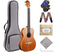 Barítono Ukulele Ranch 30" Kit de instrumentos de ukelele profesional para adultos principiantes y jugadores profesionales ukalalee Starter Pack Bundle bolsa de conciertos y sintonizador y correa y juego de herramientas ajustable