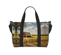 Ranch View - Bolso bandolera portátil para mujer, adecuado para fitness, viajes.