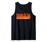 Ranchos De Taos, estilo retro de los años 80 de Nuevo México Camiseta sin Mangas