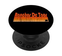Ranchos De Taos, estilo retro de los años 80 de Nuevo México PopSockets PopGrip Adhesivo