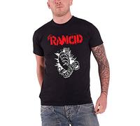 Rancid de los hombres T Shirt negro Let's Go Fist Punch band logo Oficial