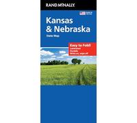 Rand McNally Easy to Fold: Kansas/Nebraska State Laminated Map
