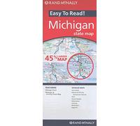 Rand McNally Easy to Read! Michigan State Map [Idioma Inglés]