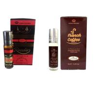 Randa & French Coffee Concentrated Perfume Oil - 6ml Roll-On, Pack of 2 | Long-Lasting Alcohol-Free Attar for Men & Women | Rich Coffee & Floral Musk Fragrance