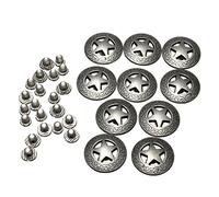 RanDal 10 Unids Conchos Cuero Craft Texas Star Saddle Western Rodeo Cuero Tack Leathercraft Accesorios