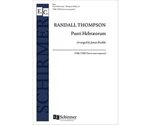 Randall Thompson: Pueri Hebræorum: Coro masculino: Partitura vocal