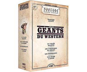 Randolph Scott : Les géants du Western - Coffret 4 films : La Vallée maudite + Les Aventuriers du désert + Les Desperados + Ton heure a sonné [DVD]