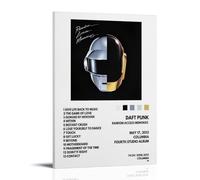 Random Access Memories-Daft Punk - Lienzo impermeable para pared, impresión HD resistente a los rayos UV, apto para salas de estar y pasillos, ideal para regalo, estilo marco, 60 x 90 cm