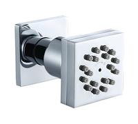 RANDOM Ducha Spa de latón cuadrado masaje Body Jets Spray Body Shower Set de ducha Corporal, níquel cepillado, cromo, bronce aceitado, oro cepillado. (cromo 1 unid.) 72228C.