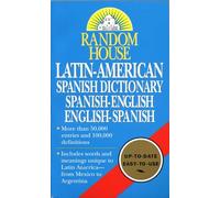 Random House Latin-American Spanish Dictionary: Spanish-English, English-Spanish