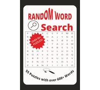 Random Word Search Puzzle Book: 55 Puzzles with over 600+ words | 6x9 inches, 110 pages | Puzzle Searching