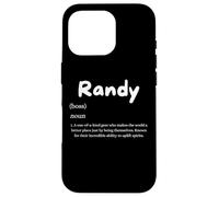 Randy Definition Personalized Name Custom Costume For Randy Carcasa para iPhone 16 Pro