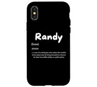 Randy Definition Personalized Name Custom Costume For Randy Carcasa para iPhone X/XS