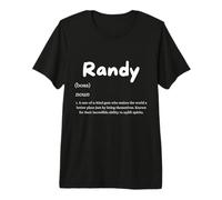 Randy Definition Personalized Name Custom Costume For Randys Camiseta Premium