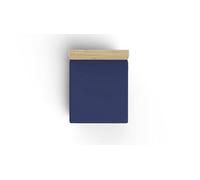 Ranforce Queen XL Fitted Sheet, Sax Blue, 150 x 200+40 cm | 100% algodón, 155 Thread Count, 117 gr/m² | Lavable a máquina a 30 °C, Suave y Duradero