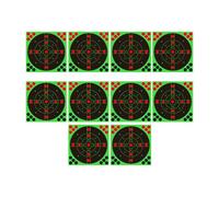Range Target - Juego de calcomanías fluorescentes brillantes de 8 pulgadas | 10 piezas de objetivos reactivos, para patio trasero, niños, adultos, mujeres, hombres, práctica de entrenamiento