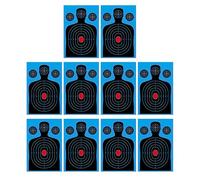 Range Targets - Paper 10 Pack de 10 Placas de diseño | Practice Burst Set | para entrenamiento al aire libre Backyard Recreation Team Activity Kids Adults Practice