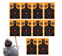 Range Targets - Paper 10 Pack de 10 Placas de diseño | Practice Burst Set | para entrenamiento al aire libre Backyard Recreation Team Activity Kids Adults Practice