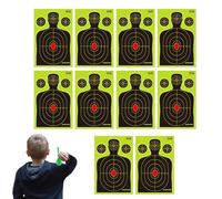 Range Targets - Paper 18x12 Inch 10 Pack Splatter Design | Practice Burst Set | For Outdoor Training Backyard Recreation Team Activity Kids Adults Practice