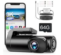 Range Tour 3K Dashcam Cámara frontal WiFi para coche con kit de 3 núcleos para vigilancia de aparcamiento de 72 horas, pantalla de 0,96 pulgadas, grabadora de conducción, control de aplicación, HDR