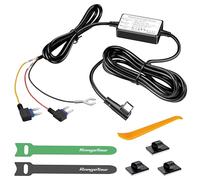 Range Tour Dashcam Hardwire Kit de cableado, 4m/13.12ft 12V-24V a 5V/2,5A Car Cargador Cable de alimentación USB-C Hardwire Kit para Dashcam 24H Parking Monitor Protección de bajo Voltaje