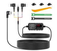Range Tour Kit Hardwire Dashcam Acc 5V 3A con LED y Fusible ACS (Mini) | Protección Bajo Voltaje Ajustable: 4 voltajes (OFF/11,8V/12V/12,4V)
