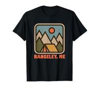 Rangeley Maine Northeast Mountains Outdoors Logo Camiseta