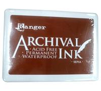 Ranger Archival Sepia - Almohadilla de Tinta (tamaño Grande), Color marrón