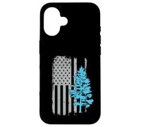 Ranger del Parque de la Bandera Americana de Pino Carcasa para iPhone 16