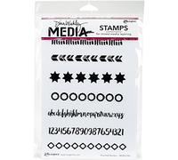 Ranger Dina Wakley Media Sellos, fronteras, Multicolor