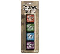 Ranger Distress Mini Ink Kits-Kit, Pack of 4, Multicolor, 5.4x2x1.7 Inches (360103)