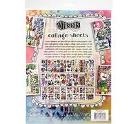 Ranger DYA70344 Dyan Reaveleys Dylusions Collage - Juego de 24 hojas de collage de 21,6 x 27,9 cm